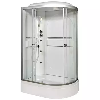 Душевая кабина L 120х80 с гидромассажем, электрикой (L520LGM+EL)