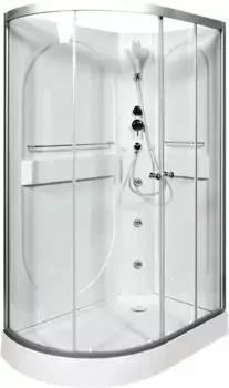 Душевая кабина L 120х80 с гидромассажем, без крыши (L602RNGM)