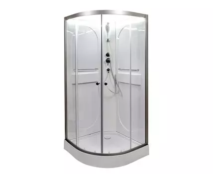 Душевая кабина L 80х80 c подсветкой (L608NLED)