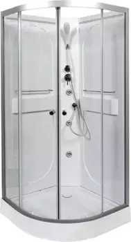 Душевая кабина L 90х90 с гидромассажем, без крыши (L609NGM)
