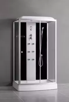 Душевая кабина Loranto 120х90 хром стекло прозрачное с гидромассажем