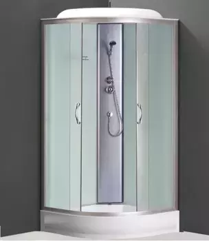 Душевая кабина Loranto 80х80 хром стекло матовое