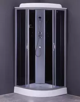 Душевая кабина Loranto 80х80 хром стекло тонированное