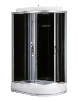 Душевая кабина Loranto Sunway 120х80 левая хром стекло прозрачное