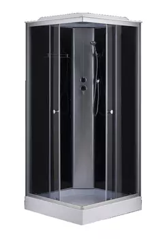 Душевая кабина Loranto Sunway 90х90 хром стекло тонированное