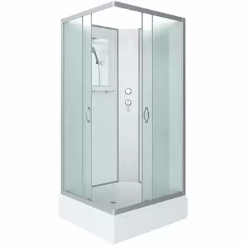 Душевая кабина Niagara Classic 100х80 хром стекло матовое без гидромассажа