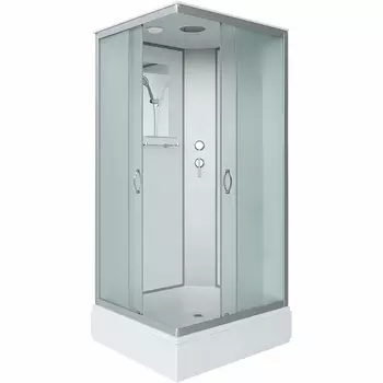 Душевая кабина Niagara Classic 100х80 хром стекло матовое без гидромассажа