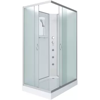 Душевая кабина Niagara Classic 110х80 хром стекло матовое с гидромассажем