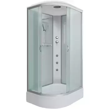 Душевая кабина Niagara Classic 110х90 хром стекло матовое с гидромассажем