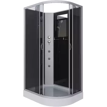 Душевая кабина Niagara Classic 120х80 хром левая стекло тонированное с гидромассажем