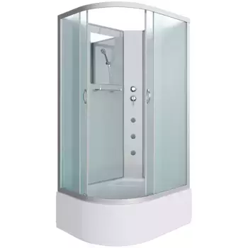 Душевая кабина Niagara Classic 120х80 хром правая стекло матовое с гидромассажем