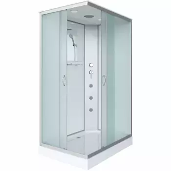 Душевая кабина Niagara Classic 120х80 хром стекло матовое с гидромассажем