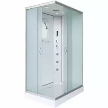 Душевая кабина Niagara Classic 120х80 хром стекло матовое с гидромассажем