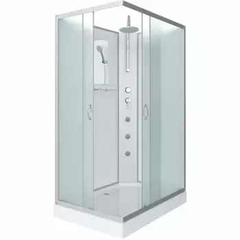 Душевая кабина Niagara Classic 120х80 хром стекло матовое с гидромассажем