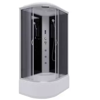 Душевая кабина Niagara Classic 120х80 хром стекло тонированное с гидромассажем