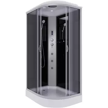 Душевая кабина Niagara Classic 120х80 левая хром стекло тонированное с гидромассажем