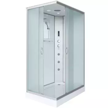 Душевая кабина Niagara Classic 120х90 хром стекло матовое с гидромассажем