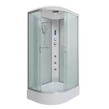 Душевая кабина Niagara Classic 120х90 хром стекло матовое с гидромассажем