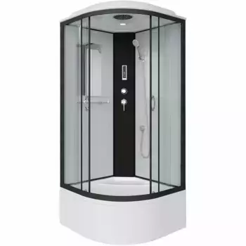 Душевая кабина Niagara Classic 80х80 черная стекло прозрачное