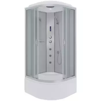 Душевая кабина Niagara Classic 80х80 хром стекло матовое с гидромассажем