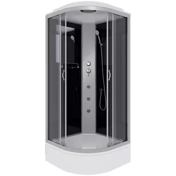 Душевая кабина Niagara Classic 80х80 хром стекло тонированное с гидромассажем
