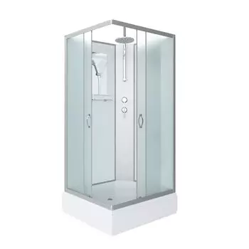 Душевая кабина Niagara Classic 90х70 без крыши профиль хром стекло матовое