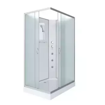 Душевая кабина Niagara Classic 90х70 хром стекло матовое с гидромассажем