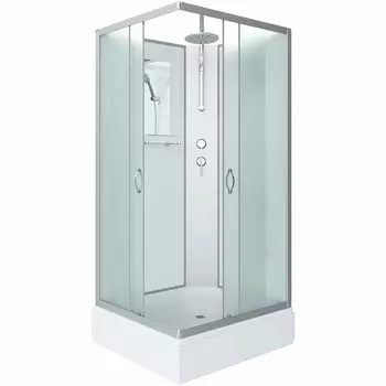 Душевая кабина Niagara Classic 90х80 хром стекло матовое без гидромассажа