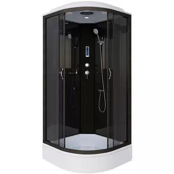 Душевая кабина Niagara Classic 90х90 черная стекло тонированное