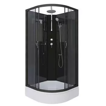 Душевая кабина Niagara Classic 90х90 черная стекло тонированное