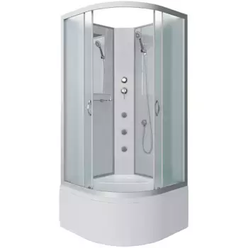 Душевая кабина Niagara Classic 90х90 хром стекло матовое с гидромассажем