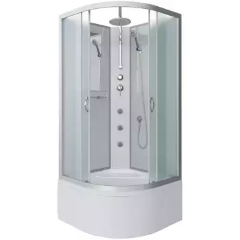 Душевая кабина Niagara Classic 90х90 хром стекло матовое с гидромассажем