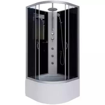 Душевая кабина Niagara Classic 90х90 хром стекло тонированное с гидромассажем