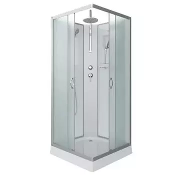 Душевая кабина Niagara Classic NG-1101-14BKT 90х90 см, без крыши, с тропическим душем