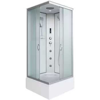 Душевая кабина Niagara Classic 90х90 хром стекло матовое с гидромассажем