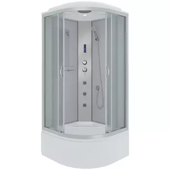 Душевая кабина Niagara Classic 90х90 хром стекло матовое с гидромассажем