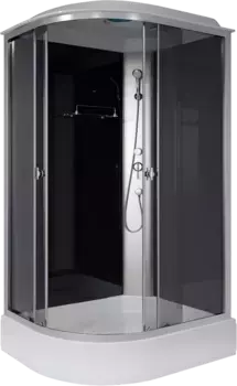 Душевая кабина Niagara Eco 120х80 R с крышей профиль хром стекло тонированное