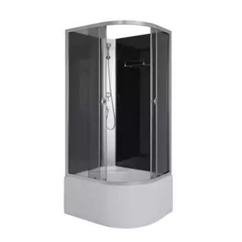 Душевая кабина Niagara Eco E110/80/40L/TN/BK 110х80 см, без крыши