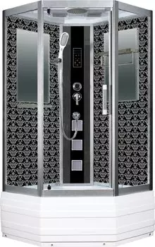 Душевая кабина Niagara Lux 7719B серебристый матовый, черный