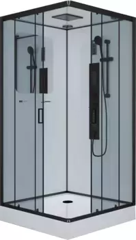 Душевая кабина Niagara Premium 100х100х210 черная NG-6902-01GQ BLACK
