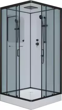 Душевая кабина Niagara Premium 100х100х210 черная NG-6902-01Q BLACK