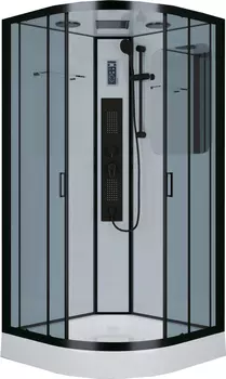 Душевая кабина Niagara Premium NG-6901-01G BLACK 90х90х210 черная, с низким поддоном