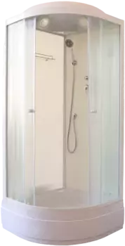 Душевая кабина Parly Bianco 100х100 BM101 профиль белый, стекло матовое