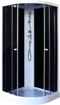 Душевая кабина Parly Classic Эконом 100х100 EC1031 профиль белый, стекло тонированное