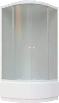Душевая кабина Parly Bianco Эконом 90х90 EB921 профиль белый, стекло матовое