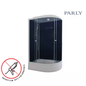 Душевая кабина Parly Classic Эконом 120х80 L CM121L профиль белый, стекло тонированное