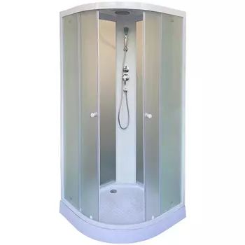 Душевая кабина Parly Effect 100х100 EF1031 профиль белый, стекло матовое