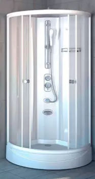 Душевая кабина Radomir Паола 103х103 белая стекло прозрачное