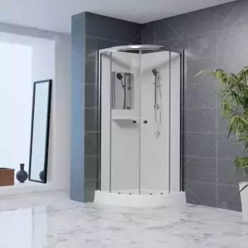 Душевая кабина RGW Andaman 80х80 381320888-12 сатин, стекло прозрачное