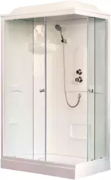 Душевая кабина Royal Bath 120х80 белая стекло прозрачное